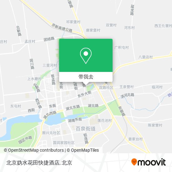 北京妫水花田快捷酒店地图