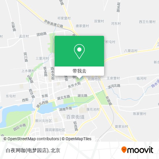 白夜网咖(电梦园店)地图