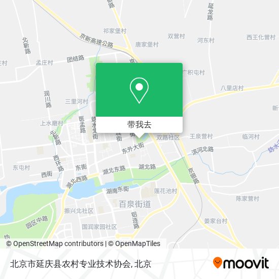 北京市延庆县农村专业技术协会地图