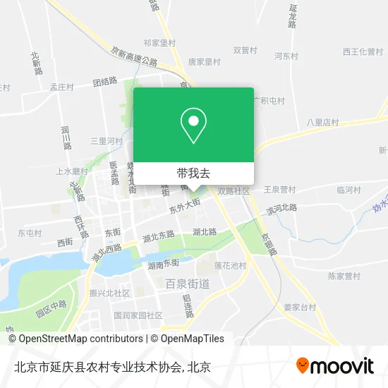北京市延庆县农村专业技术协会地图
