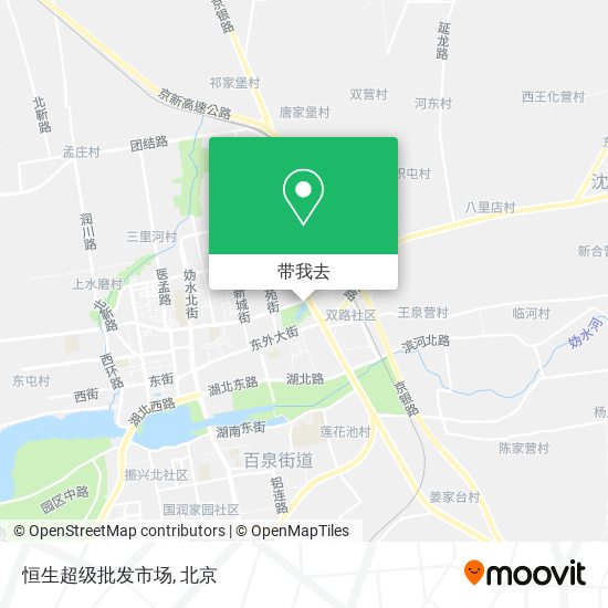 恒生超级批发市场地图