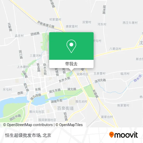 恒生超级批发市场地图