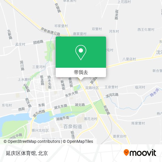 延庆区体育馆地图