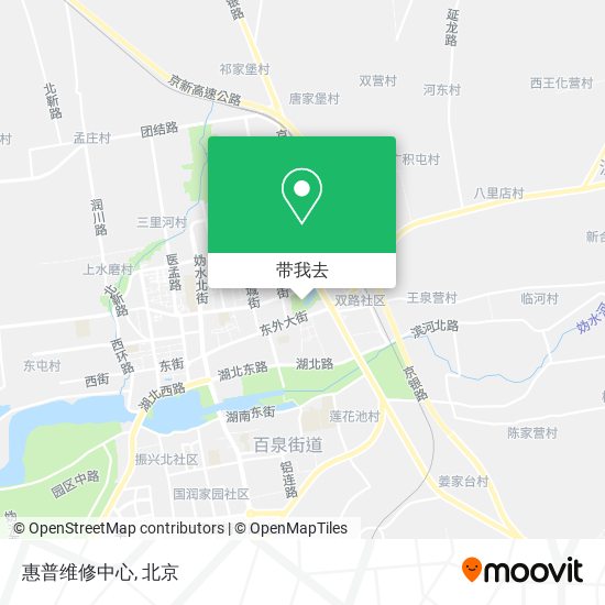 惠普维修中心地图