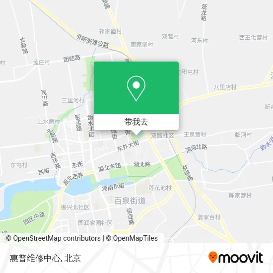 惠普维修中心地图