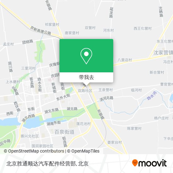 北京胜通顺达汽车配件经营部地图