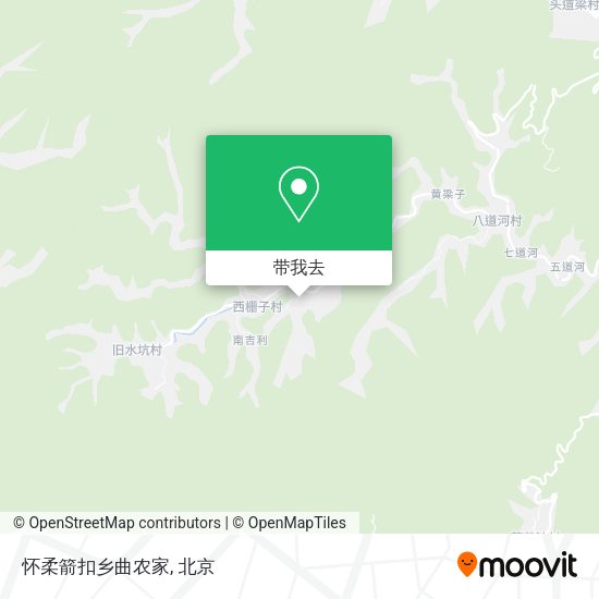 怀柔箭扣乡曲农家地图