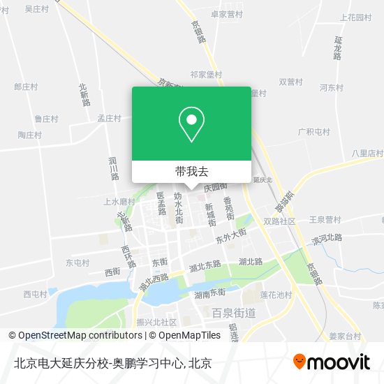 北京电大延庆分校-奥鹏学习中心地图