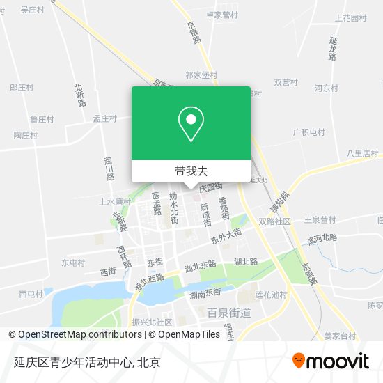 延庆区青少年活动中心地图