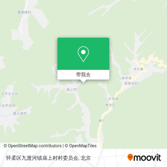 怀柔区九渡河镇庙上村村委员会地图