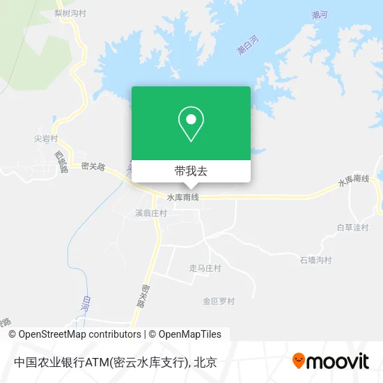 中国农业银行ATM(密云水库支行)地图