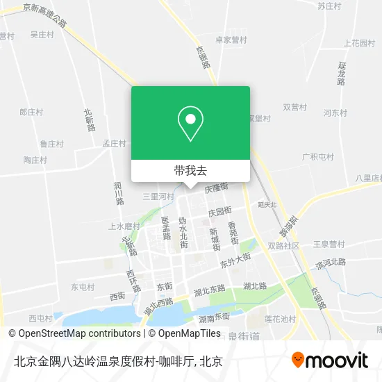 北京金隅八达岭温泉度假村-咖啡厅地图