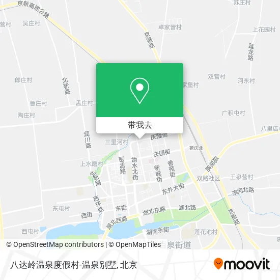 八达岭温泉度假村-温泉别墅地图