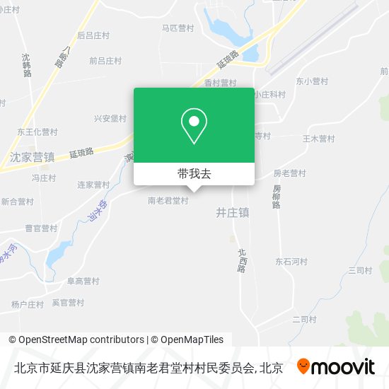 北京市延庆县沈家营镇南老君堂村村民委员会地图
