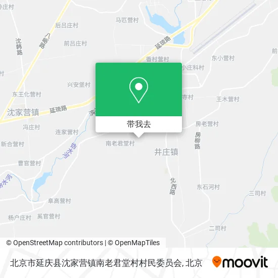 北京市延庆县沈家营镇南老君堂村村民委员会地图