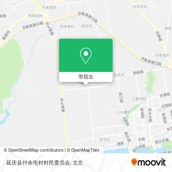 延庆县付余屯村村民委员会地图