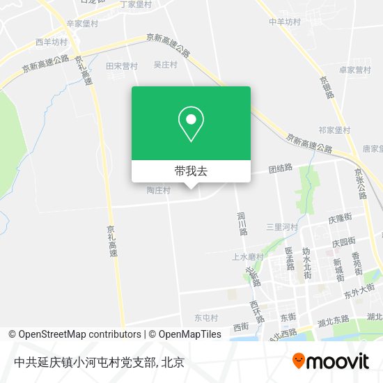 中共延庆镇小河屯村党支部地图