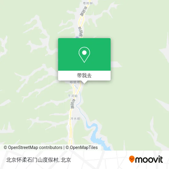 北京怀柔石门山度假村地图