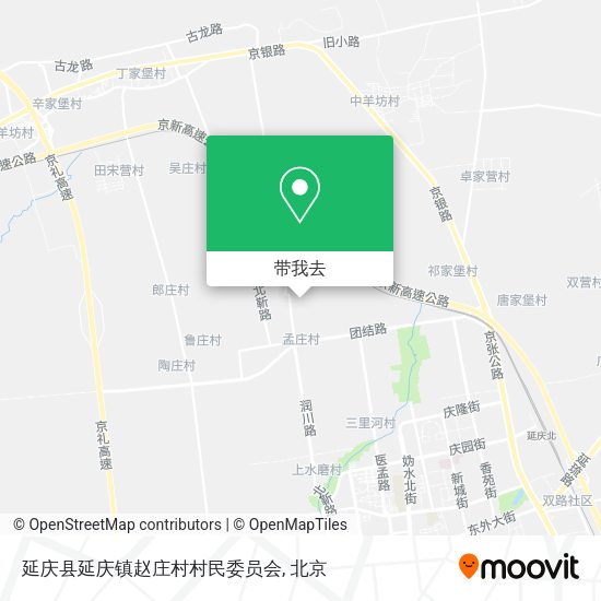 延庆县延庆镇赵庄村村民委员会地图
