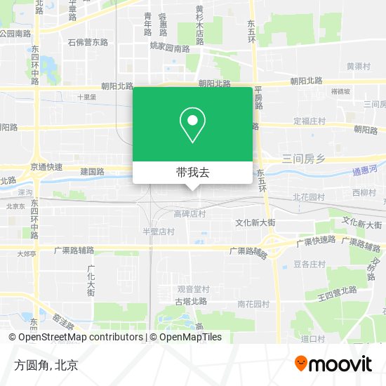 方圆角地图