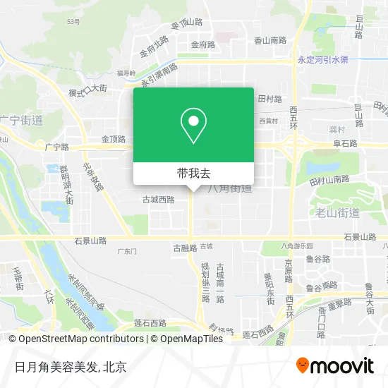 日月角美容美发地图