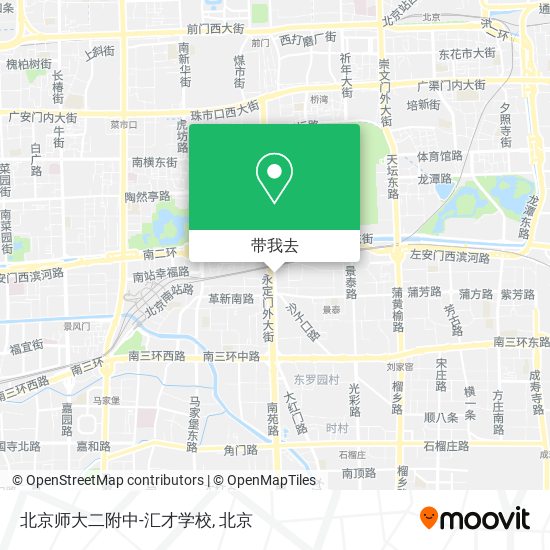 北京师大二附中-汇才学校地图