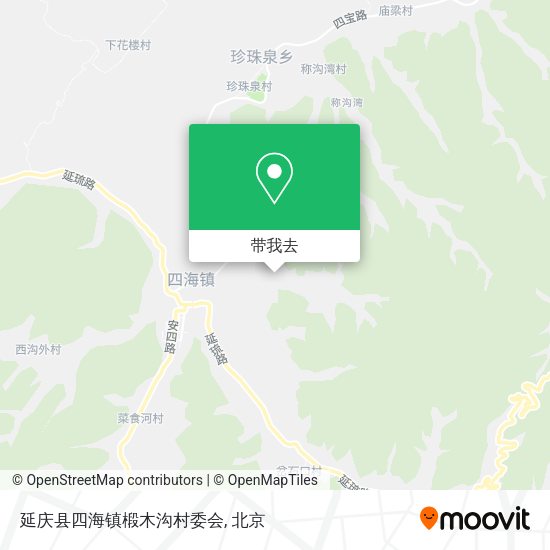延庆县四海镇椴木沟村委会地图