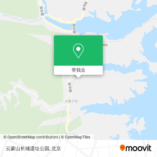 云蒙山长城遗址公园地图
