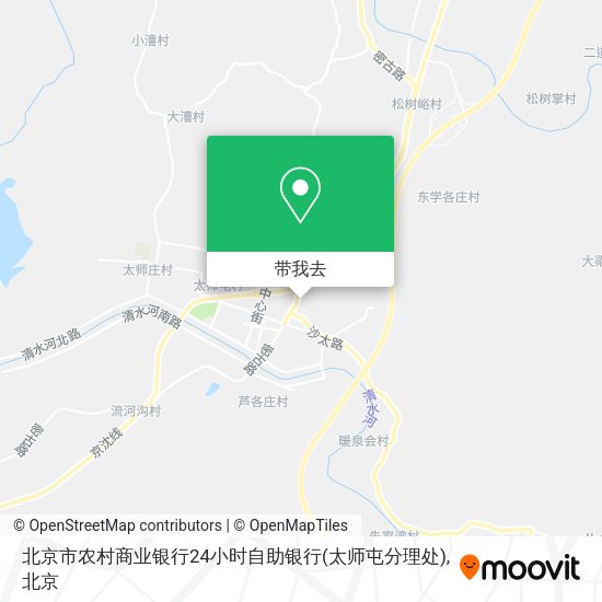 北京市农村商业银行24小时自助银行(太师屯分理处)地图