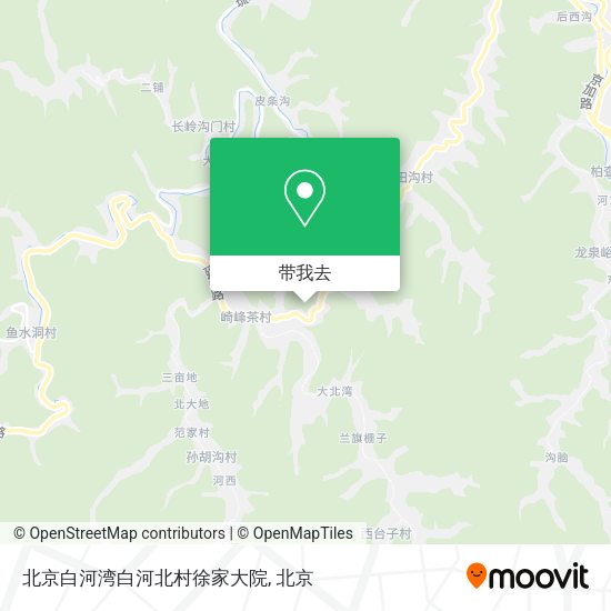 北京白河湾白河北村徐家大院地图