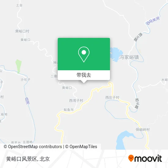 黄峪口风景区地图