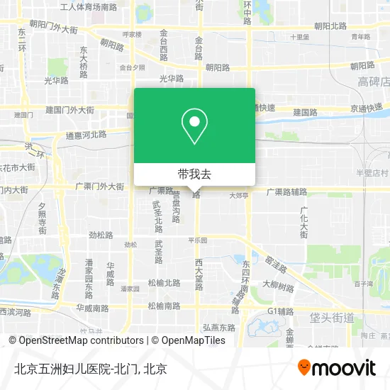 北京五洲妇儿医院-北门地图