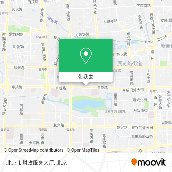 北京市财政服务大厅地图