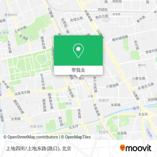 上地四街/上地东路(路口)地图
