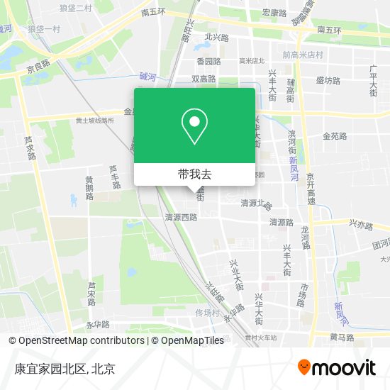 康宜家园北区地图