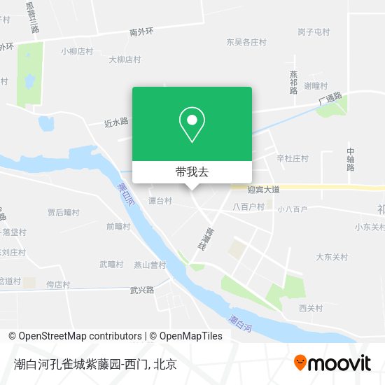 潮白河孔雀城紫藤园-西门地图