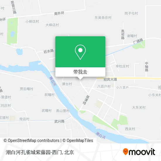 潮白河孔雀城紫藤园-西门地图