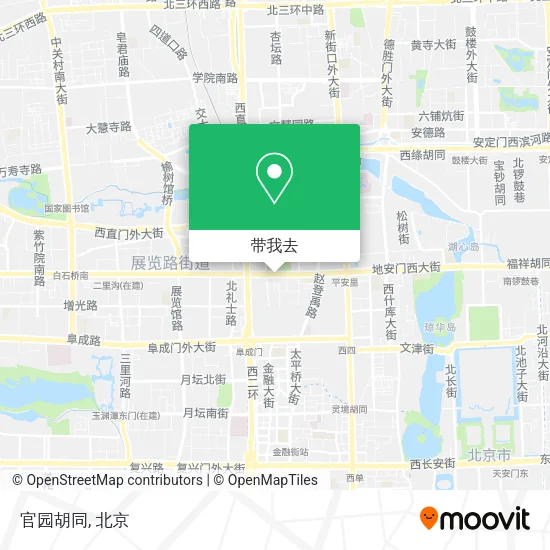 官园胡同地图