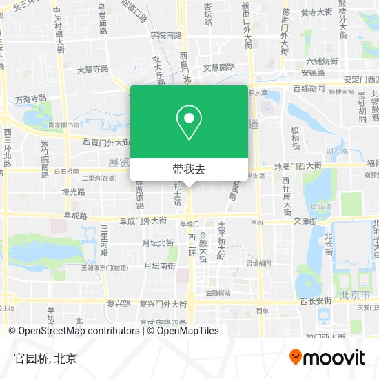 官园桥地图