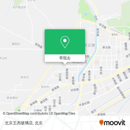 北京王杰玻璃店地图