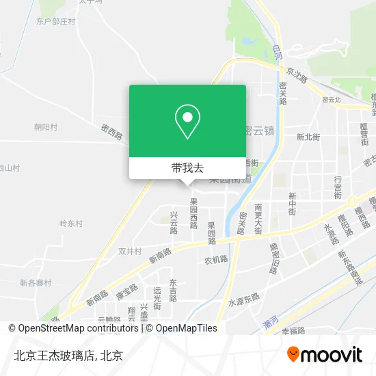 北京王杰玻璃店地图