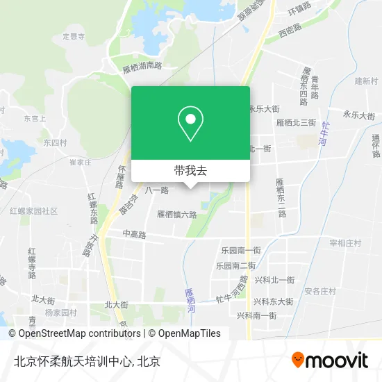 北京怀柔航天培训中心地图