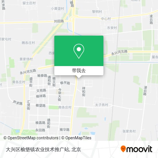 大兴区榆垡镇农业技术推广站地图