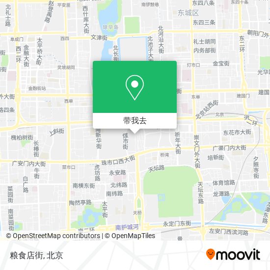 粮食店街地图