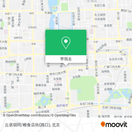 云居胡同/粮食店街(路口)地图