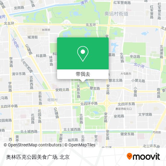 奥林匹克公园美食广场地图