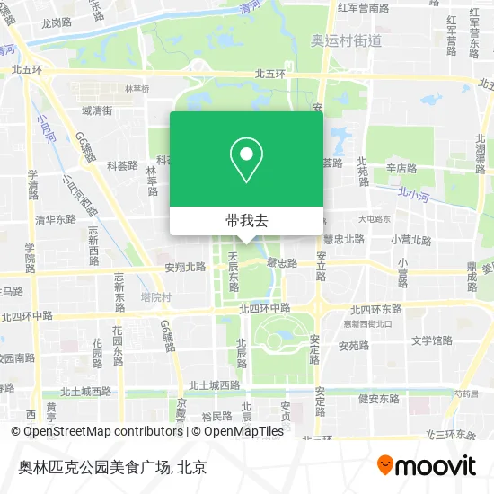 奥林匹克公园美食广场地图