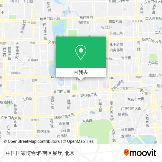 中国国家博物馆-南区展厅地图