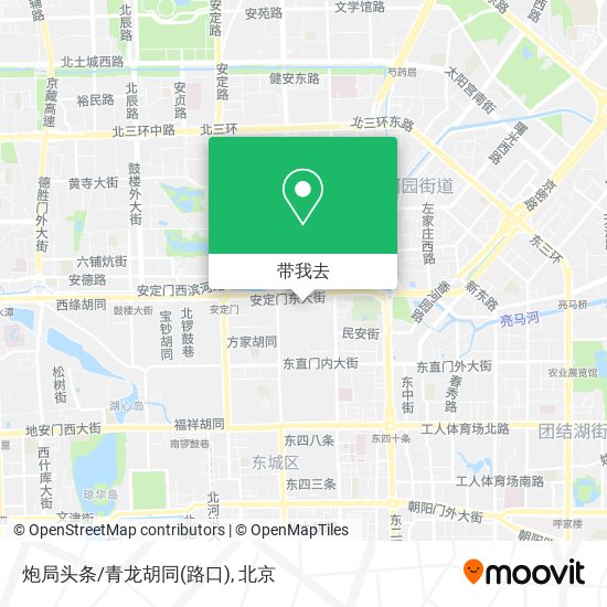炮局头条/青龙胡同(路口)地图