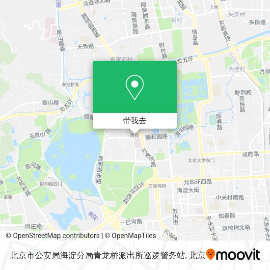 北京市公安局海淀分局青龙桥派出所巡逻警务站地图